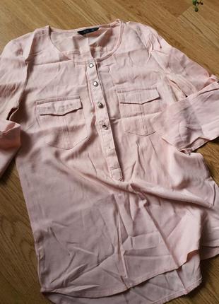 Пудрова блузка рубашка сорочка