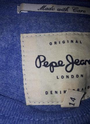 Кофтына pepe jeans джинсового кольору, розшита паєтками.5 фото
