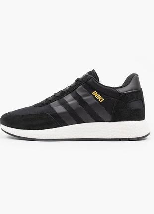 Кросівки адідас мужські adidas iniki, мужские чёрные кроссовки адидас