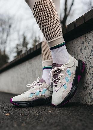 Жіночі стильні кросівки адідас озвіго ad ozweego adiprene жіночі кросівки адідас