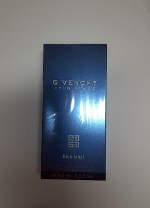 Givenchy blue label оригінальна туалетна вода 100мл парфуми парфум блю лейбл диванши чоловіча туалетна вода