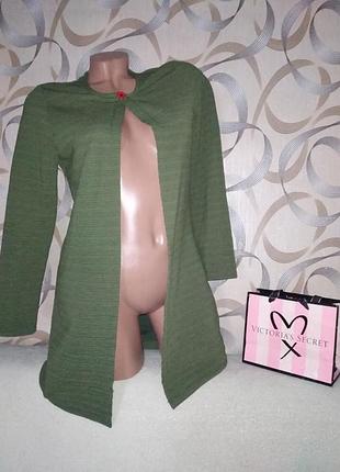 Стильный кардиган хаки р.s