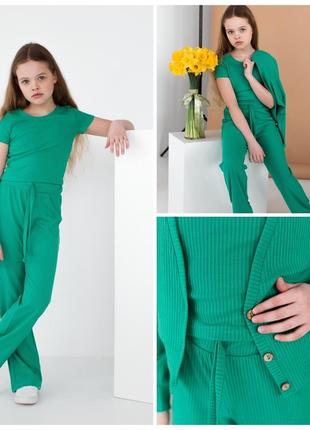 Костюмдля дівчинки плацо, футболка,кофта