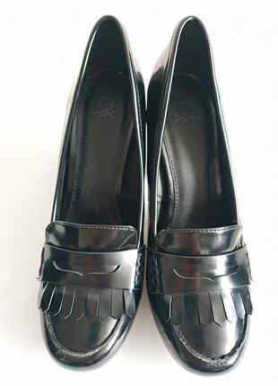 Женские лакированные  туфли benetton италия оригинал7 фото