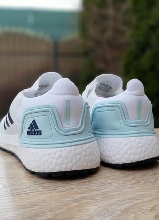 Жіночі кросівки adidas ultraboost 2020 білі з бірюзовим4 фото