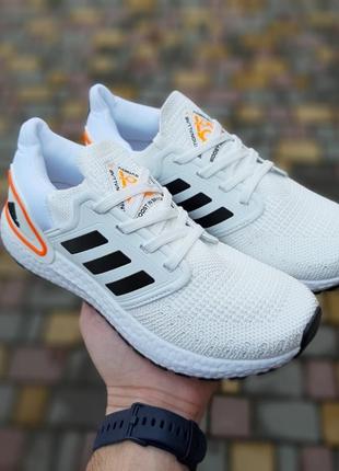 Жіночі кросівки adidas ultraboost 2020 білі з чорним3 фото