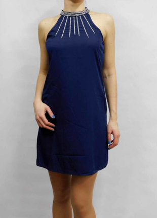 Нарядное синее платье yumi