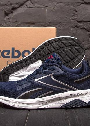 Чоловічі кросівки літні сітка reebok blue