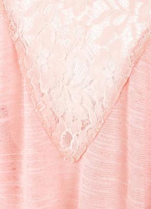 Женская кофточка накидка паутинка трикотаж с кружевом розовая xs/m6 фото