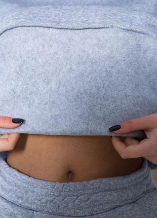 Деммі костюм сірий базовий худі джогери - s-m