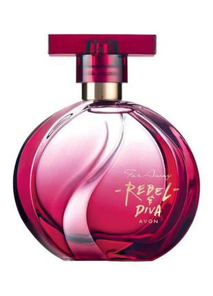 Парфюмерная вода avon far away rebel & diva1 фото