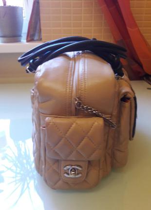 Модная женская кожаная сумка chanel номерная2 фото