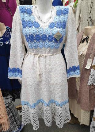 Нарядное платье льняное, р.50-52 , 1000 грн.2 фото