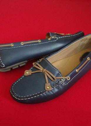 Топсайдеры clarks натур шкіра 39-40 розмір