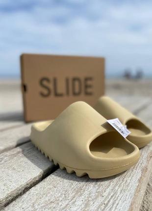 Женские тапочки adidas yeezy slide desert sand #адидас10 фото