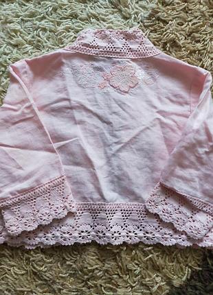 Болеро з вишивкою та мереживом