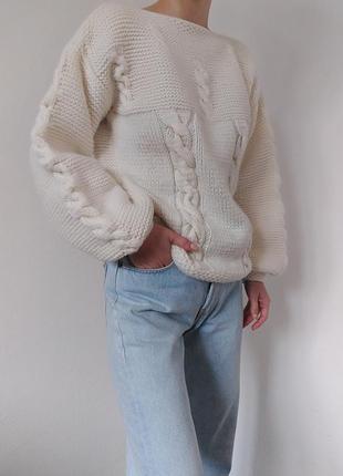 Вязаний светр ручна робота светр, джемпер пуловер zara mango bershka cos h&m6 фото
