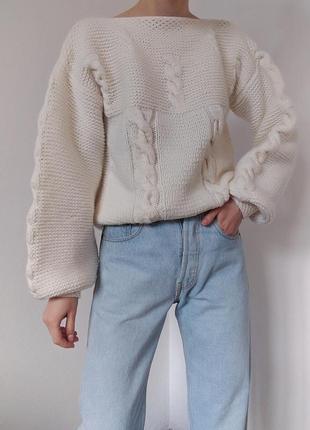 Вязаний светр ручна робота светр, джемпер пуловер zara mango bershka cos h&m9 фото