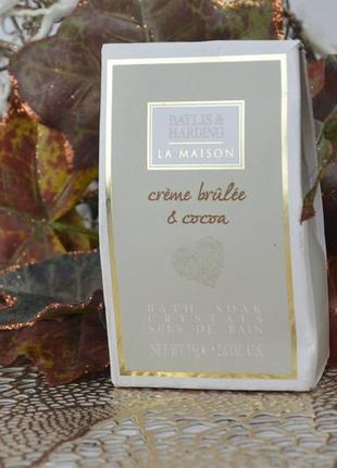 Кристали для ванни сіль baylis & harding la maison creme brulee & cocoa3 фото