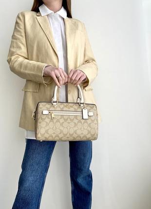 Женская сумка coach rowan satchel оригінал жіноча сумочка коуч оригінал подарунок дружині дівчині подарунок дівчині