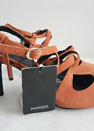 Уценка! женские замшевые босоножки сандалии mango лимитированная коллекция испания8 фото