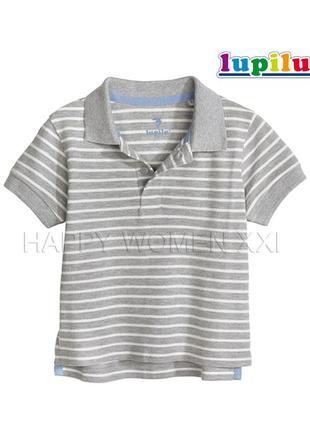 1-2 года футболка поло для мальчика lupilu тенниска рубашка футболка детская дитяча хлопчик
