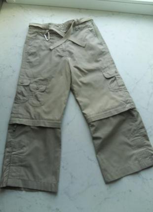 Легкие брючки карго трансформеры peter storm на 5-6 лет