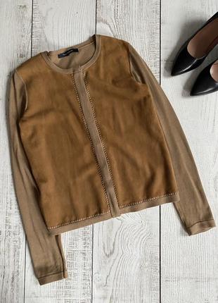 Кожаный кардиган tara jarmon pp s