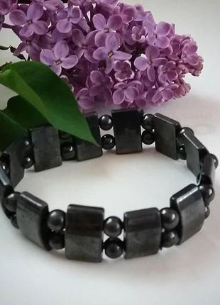 Гематитовый магнитный браслет