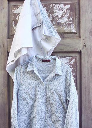 Шикарна катонова сорочка сорочка блуза квітковий принт2 фото