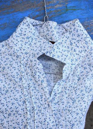 Шикарна катонова сорочка сорочка блуза квітковий принт4 фото