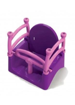 Качеля 0152/2 складывается в 3 положения. фиолетовая с розовым.