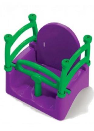 Качеля 0152/5 складывается в 3 положения. фиолетовая с зеленым.