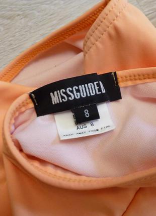 Крутой цельный купальник абрикосового цвета missguided5 фото