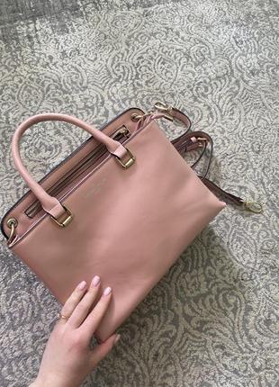 Класна сумка ніжного рожевого кольору8 фото