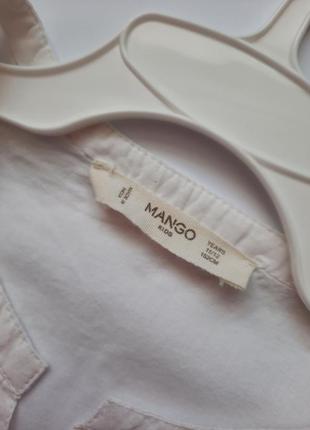 Біла блузка на дівчинку mango5 фото