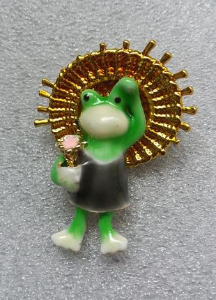 Брошка "жаба"
