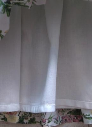 Пышное хлопковое платье цветочный принт бренда f&f uk 2-3 eur 92-9810 фото