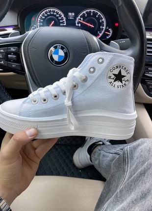 Кеди chuk taylor all star move high top white