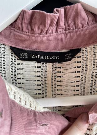 Вельветова кофта zara s-xs6 фото