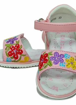 Босоніжки, сандалі босоніжки 725 річна літнє взуття взуття для дівчинки дівчинки тм казка р. 20