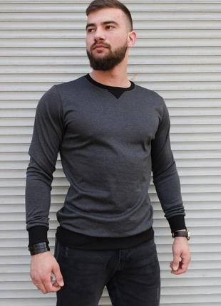 Свитшот серый мужской | трикотаж