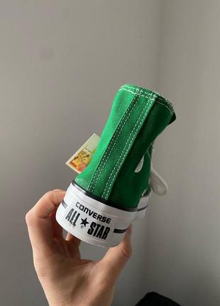 👽 converse chuck taylor all star patike green новинка жіночі високі зелені трендові кеді конверс на високій платформі весна літо зелені кеди4 фото