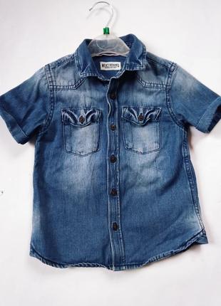 Джинсова теніска сорочка  next 98