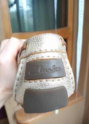 100%кожа мокасины clarks8 фото