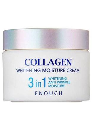 Крем для лица тройного действия enough collagen whitening moisture cream 3 in 11 фото