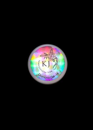 Діамантовий гель "kj" | d-16 | 10 г | синій4 фото