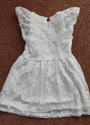Pepco молочное платье для девочки 104-1223 фото