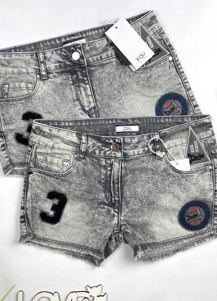 Сірі шорти джинсові дівчинка y-clu