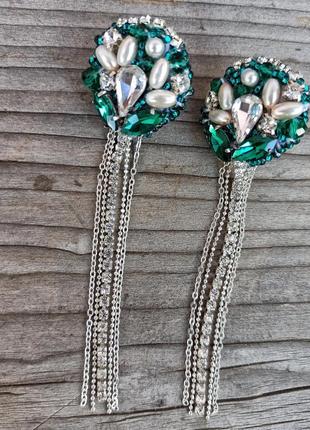 Изумрудные серьги 2